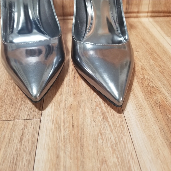 GIANVITO ROSSI Silver leather Ankle Heels - Picture 8 of 8